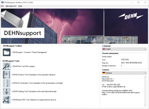 Software DEHNsupport Toolbox